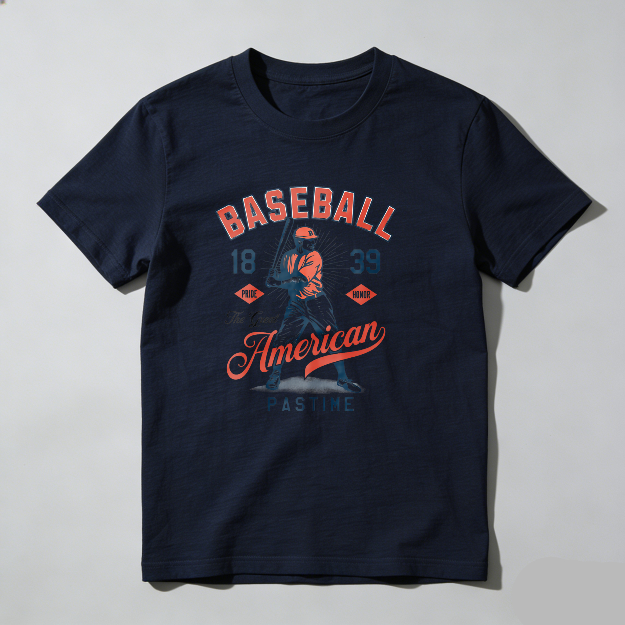 Dorawear™Baseball American Pastime 1839 Player Design T Shirt