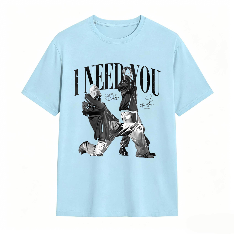 I Need You K-POP World Tour 2026 Vintage Hip Hop Graphic Tee
