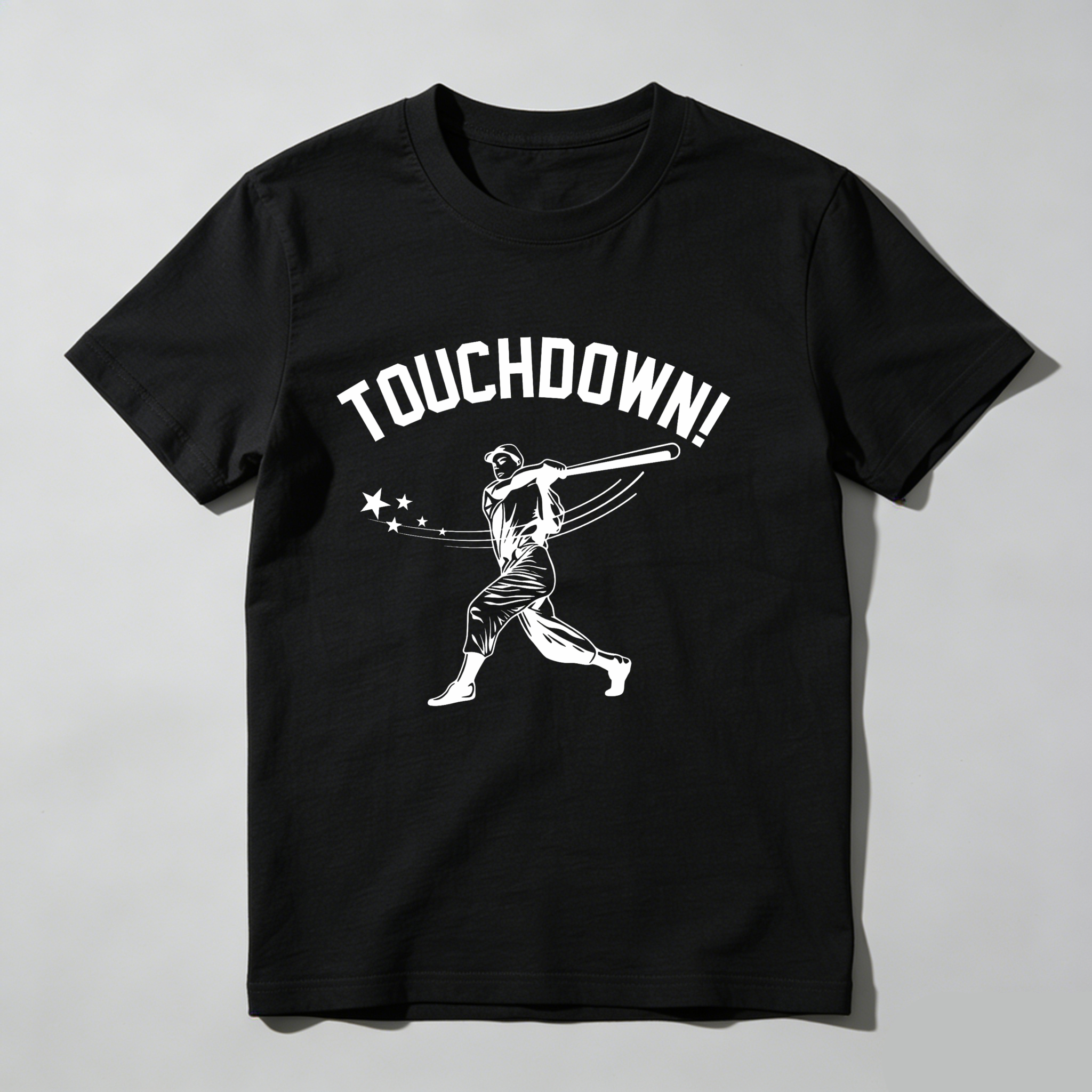 Dorawear™ Touchdown Baseball Player With Stars  T Shirt