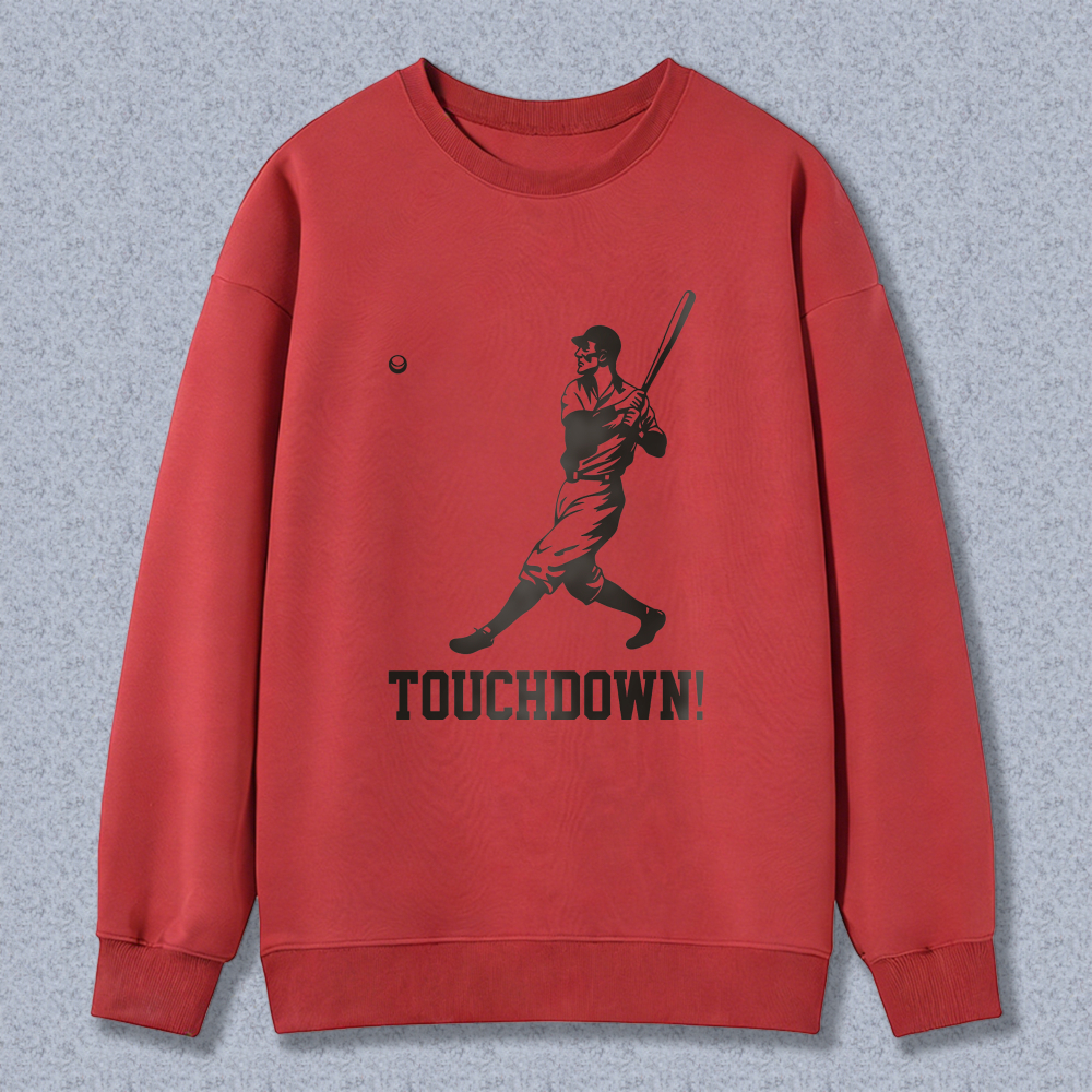 Dorawear™ Baseball Player With Bat And Ball Touchdown Unisex Classic Sweatshirt