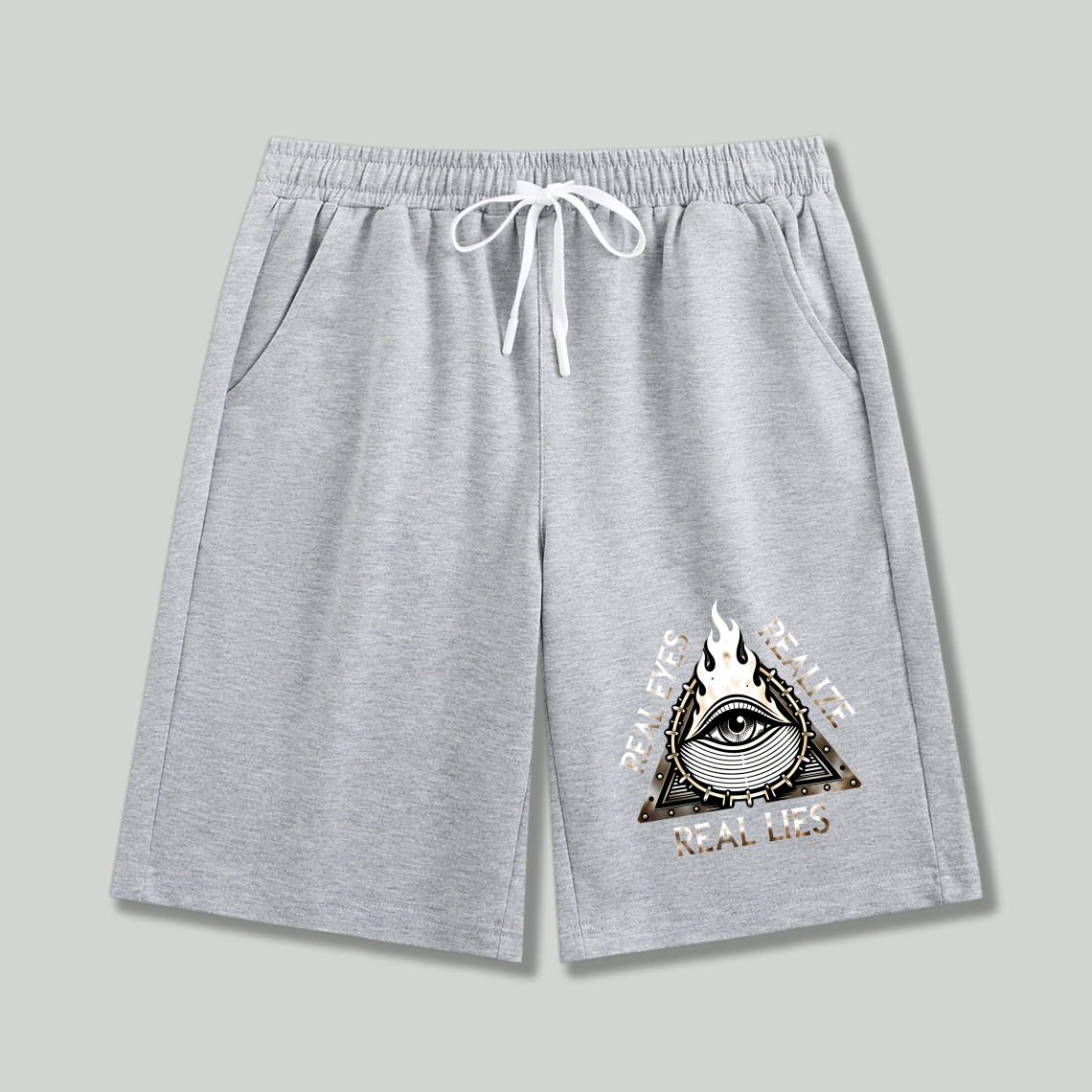 Dorawear™ Real Eyes Realize Real Lies Eye Symbol Shorts(1)-Dorawear