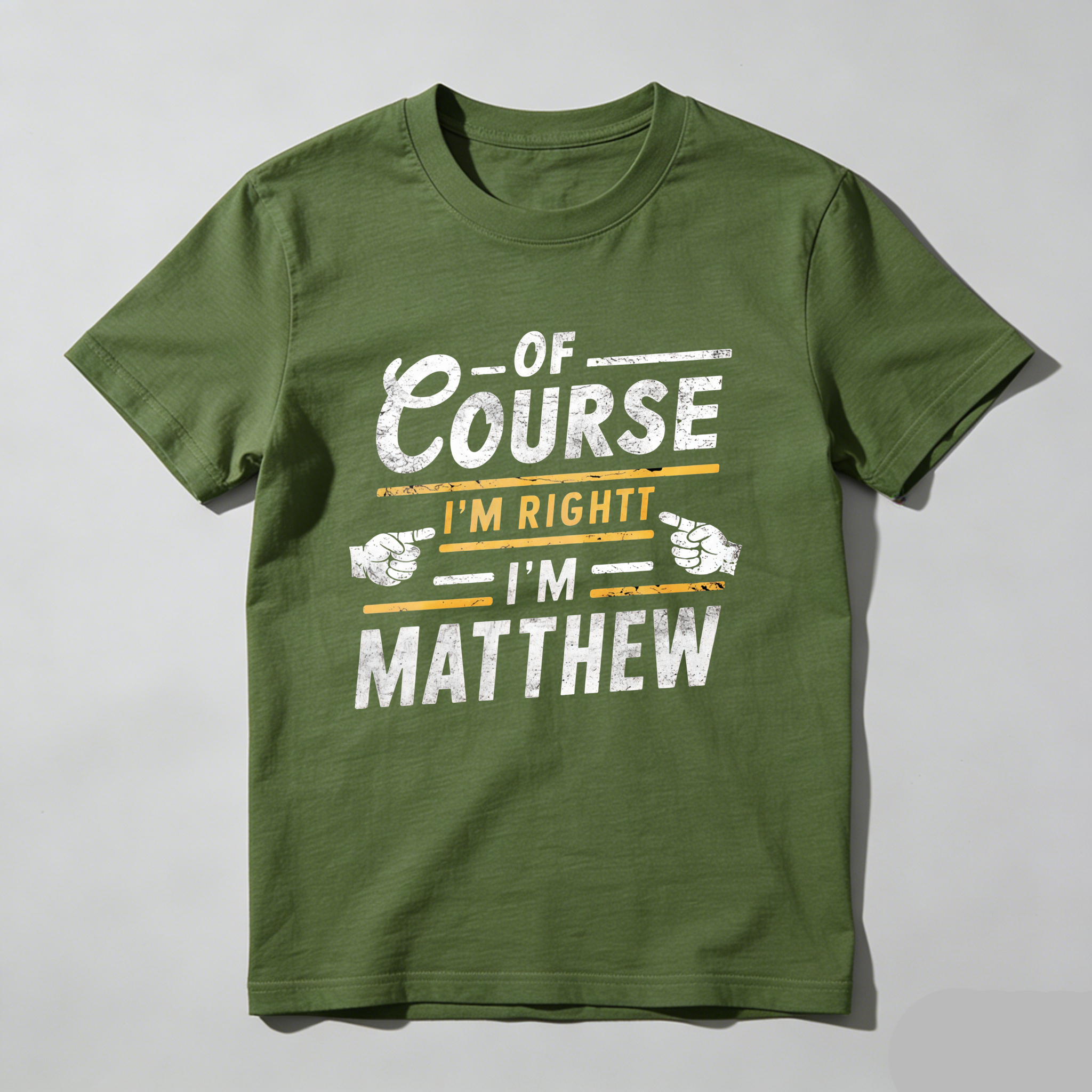 Dorawear™  Of Course I'm Right I'm Matthew T Shirt