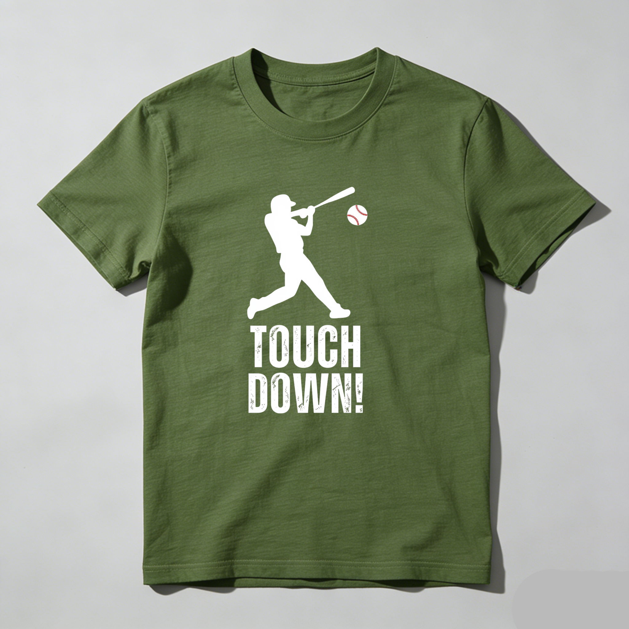 Dorawear™ Baseball Player Swinging Bat Touch Down T Shirt