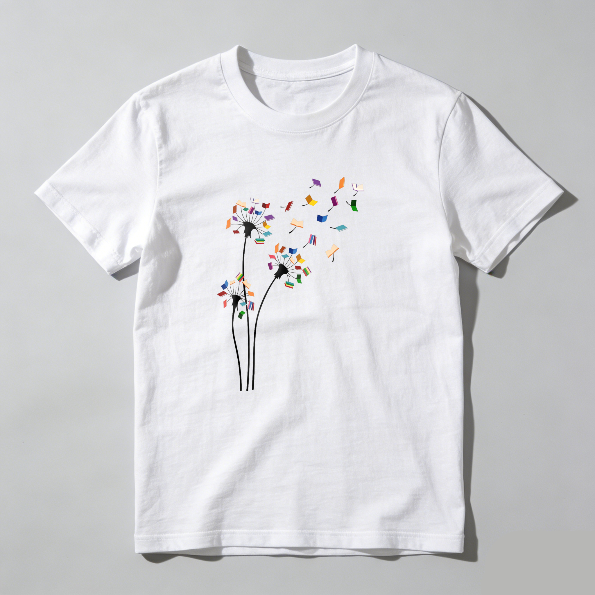 Dorawear™ Colorful Confetti Scattered Heart Shape Design T Shirt
