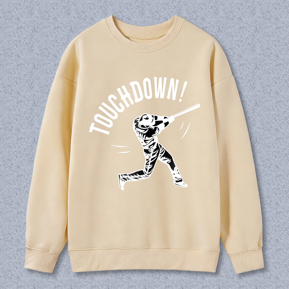 Dorawear™ Touchdown Baseball Player Graphic Unisex Classic Sweatshirt