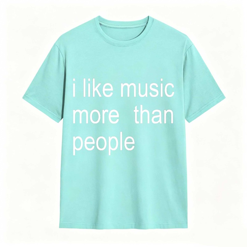 Dorawear™ I Like Music More Than People Unisex Classic T-shirt