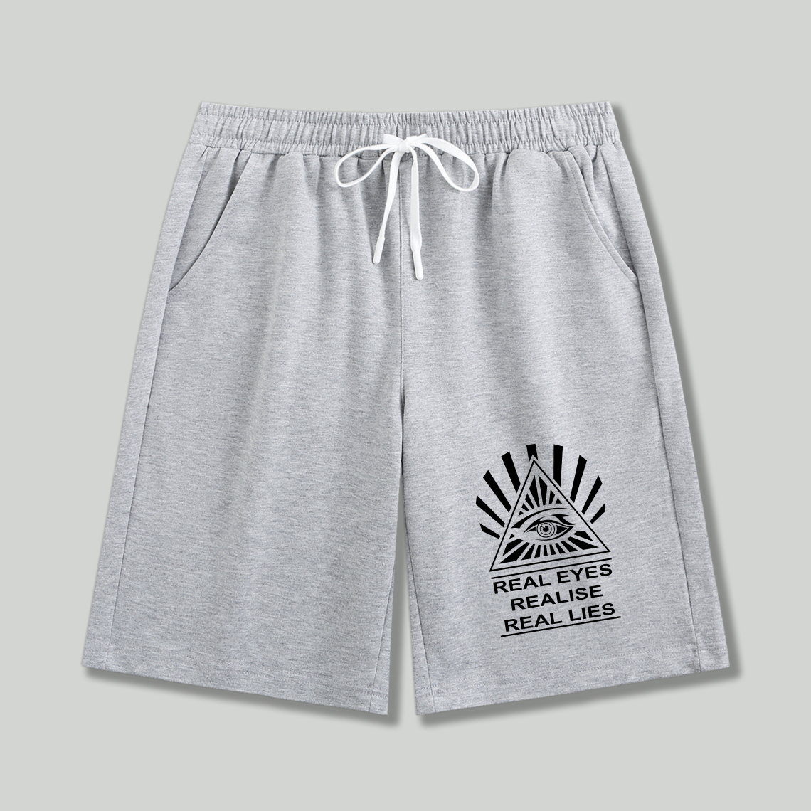 Dorawear™ All Seeing Eye Real Eyes Realise Real Lies Shorts-Dorawear