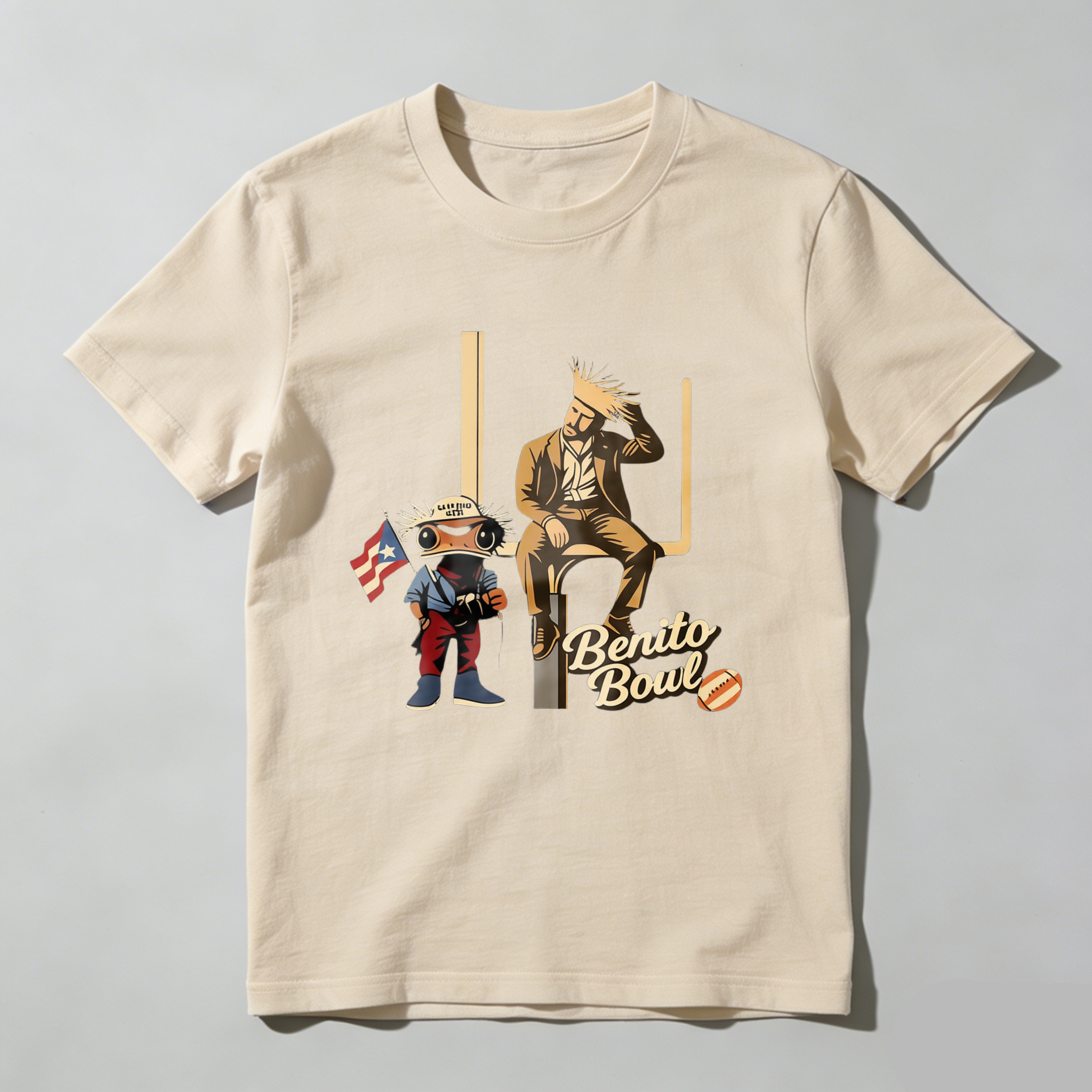 Dorawear™  Benito Bowl Baseball Cartoon Character T Shirt