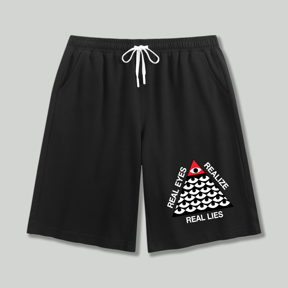 Dorawear™ Real Eyes Realize Real Lies Pyramid Eye Pattern Shorts-Dorawear