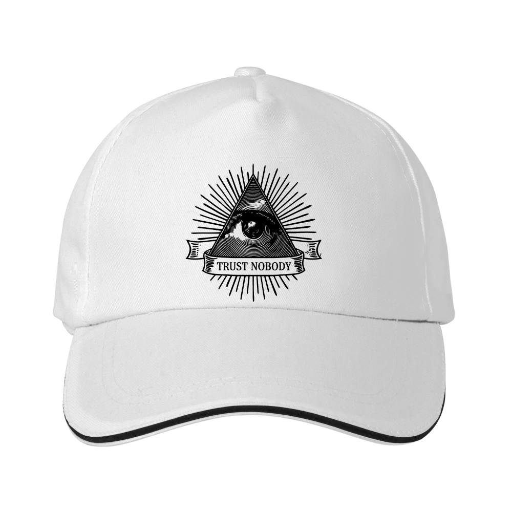 Dorawear™ Baseball Cap With All Seeing Eye And Trust Nobody Text For Casual Wear