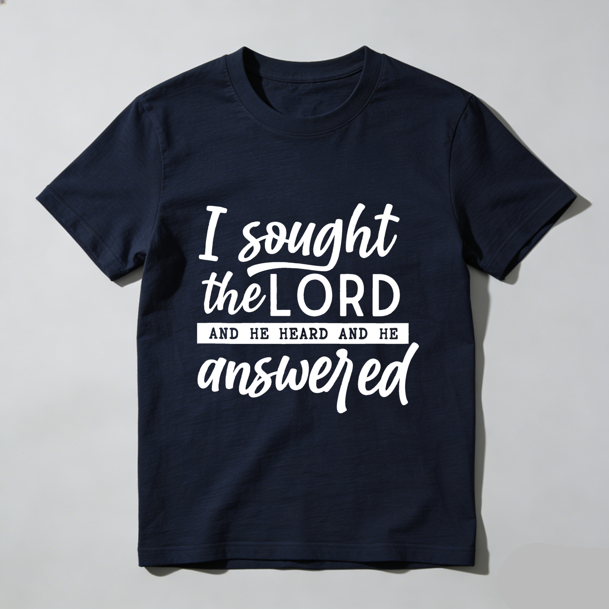 Dorawear™ Faith TShirt Inspiring Scripture Print I Found The Lord He Healed Me