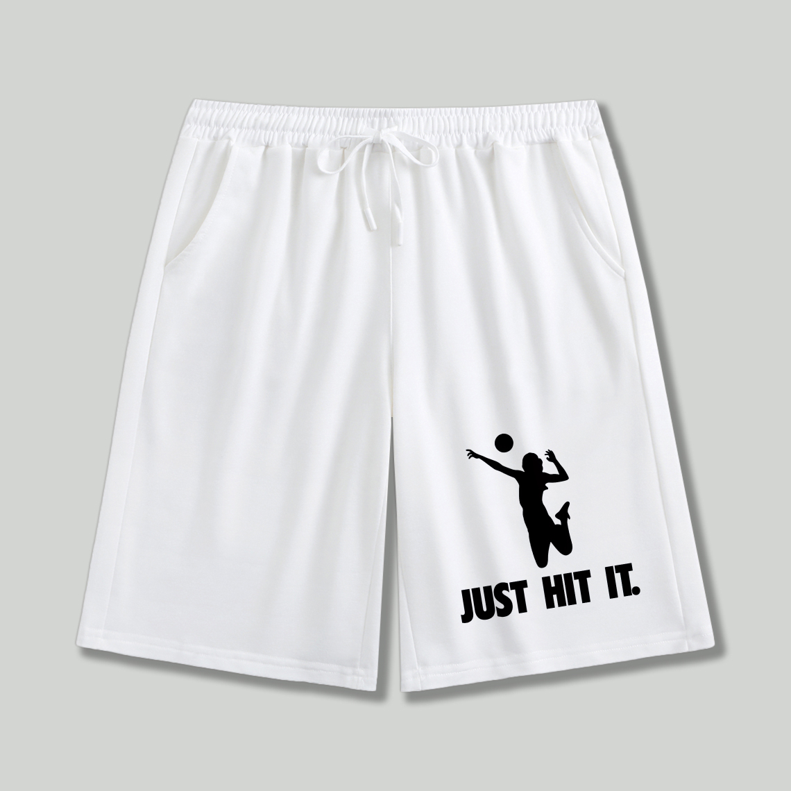 Dorawear™ Volleyball Player Silhouette Just Hit It Shorts-Dorawear