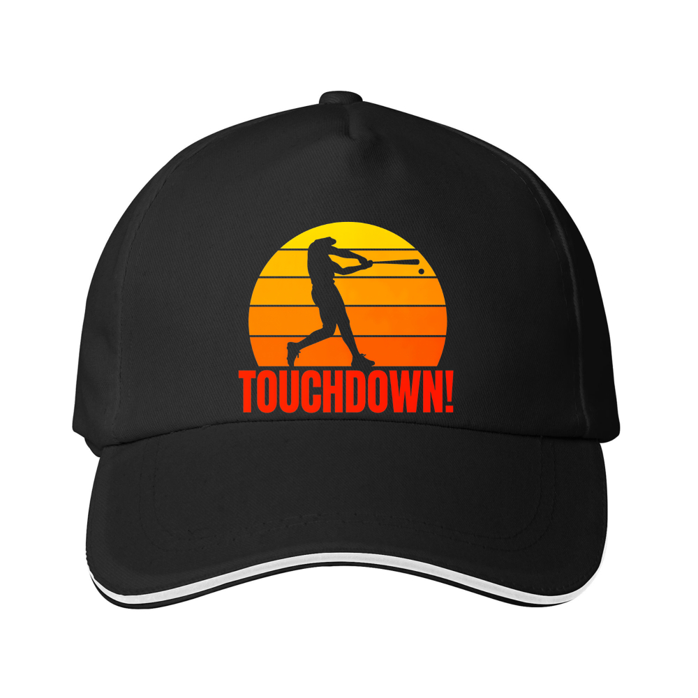 Dorawear™ Baseball Cap Baseball Player Sunset Touchdown Sports Fan Wear