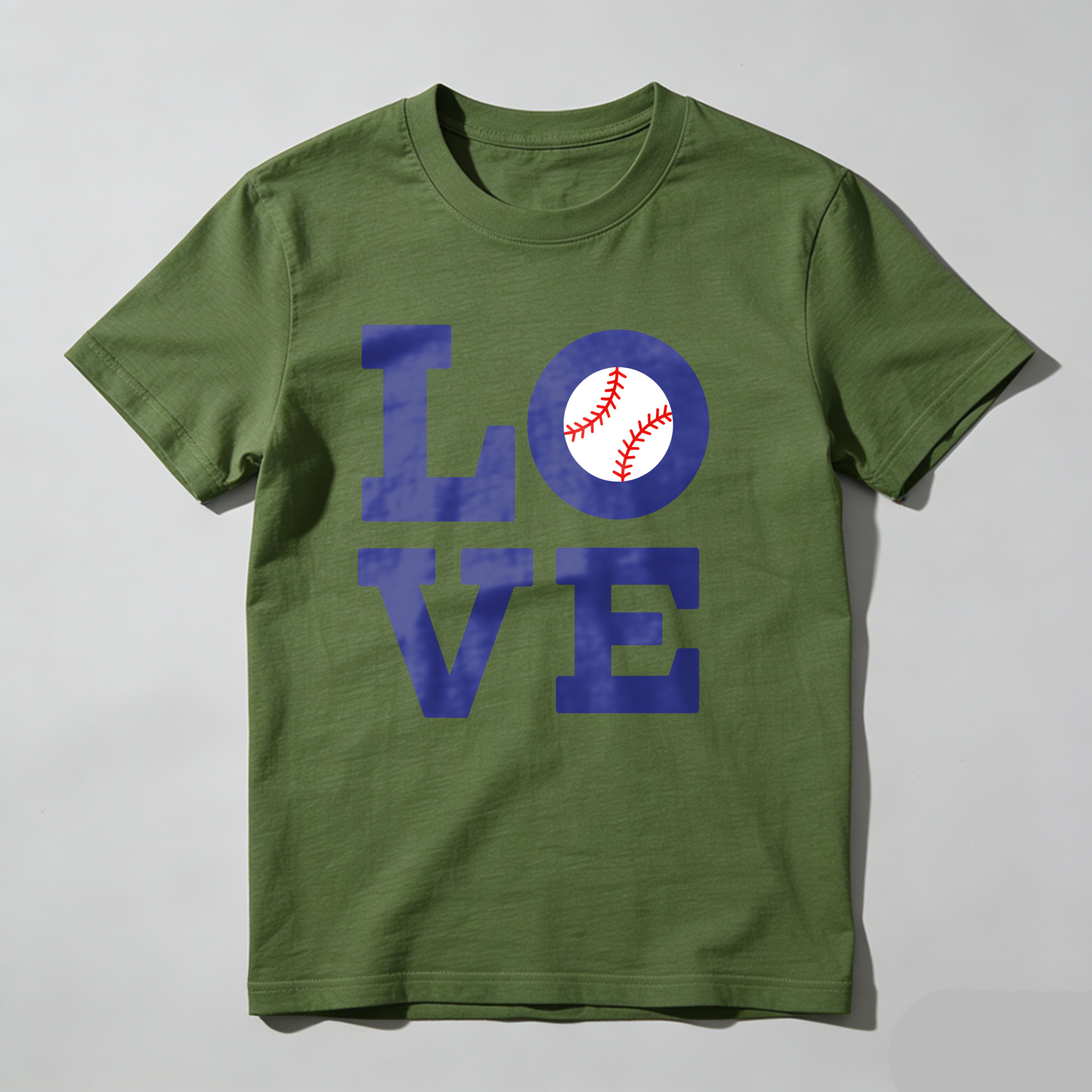 Dorawear™Love Baseball Design On Black Shirt T Shirt