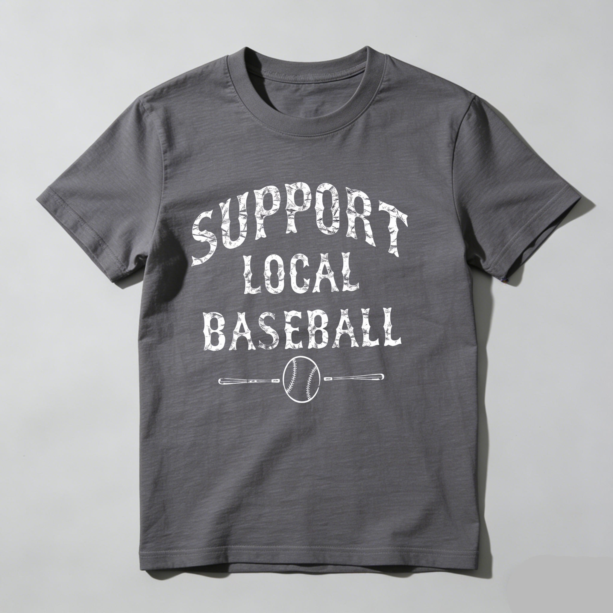 Dorawear™Support Local Baseball Bat And Ball T Shirt