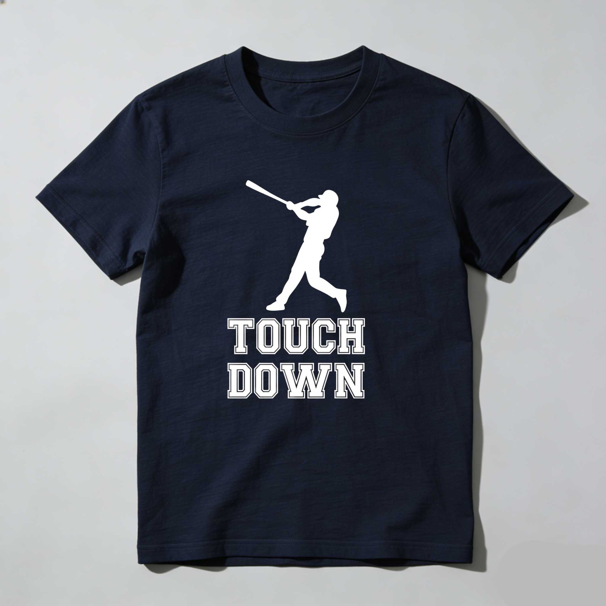 Dorawear™ Touch Down Baseball Player Silhouette  T Shirt