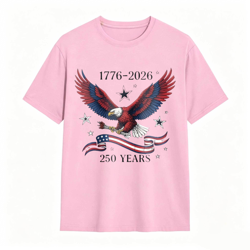 Dorawear™   American Eagle With Stars And Stripes 1776 2026 250 Years Independence Day T-shirt