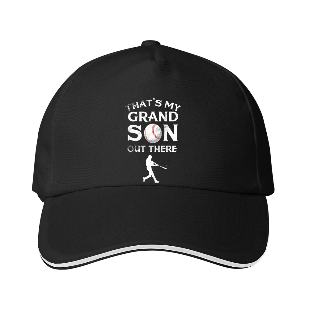 Dorawear™ Baseball Cap Thats My Grandson Out There With Baseball Player Graphic And Text For Baseball Games