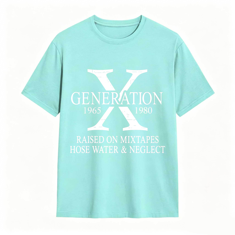 Dorawear™ X Generation 1965 1980 Raised On Mixtapes Hose Water And Neglect Unisex Classic T-shirt