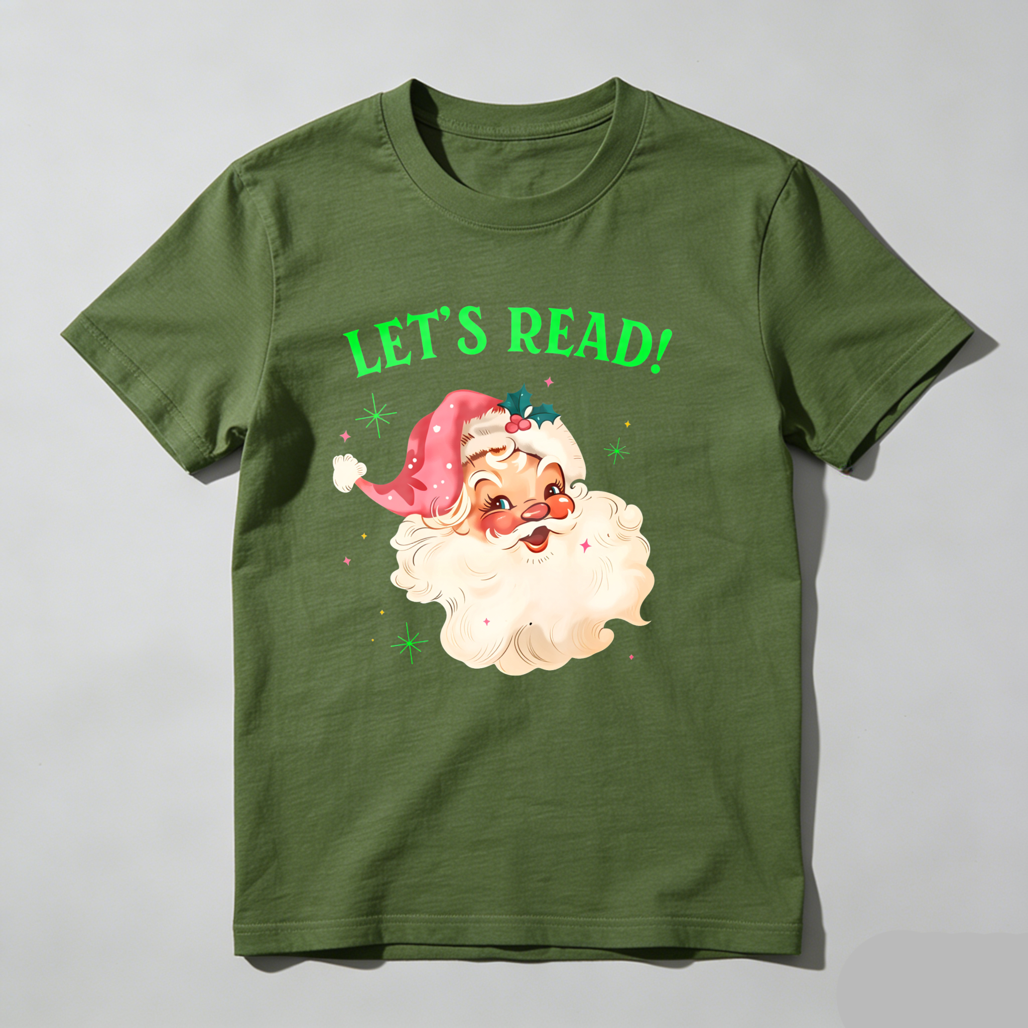 Dorawear™ Santa Claus With Book And Stars T Shirt