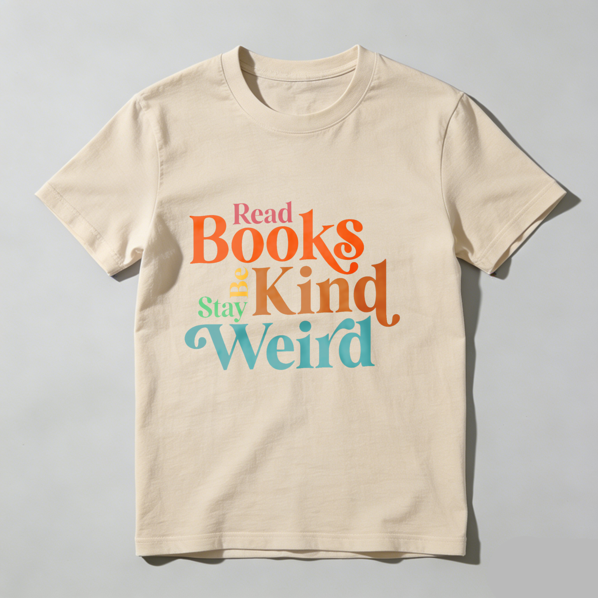 Dorawear™ Read Books Be Kind Stay Weird T Shirt