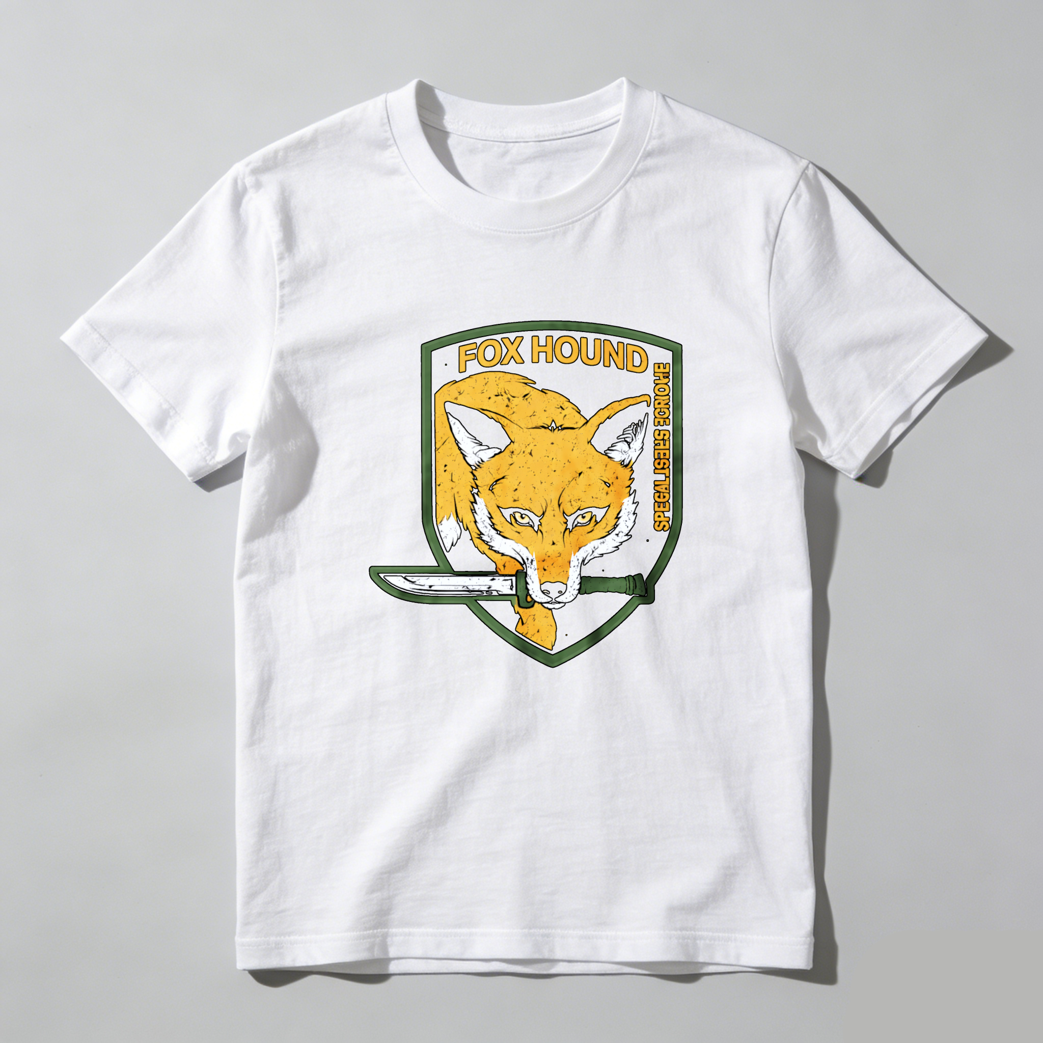 Dorawear™ Fox Hound Shield Logo Pure Cotton Short Sleeve T Shirt-Dorawear
