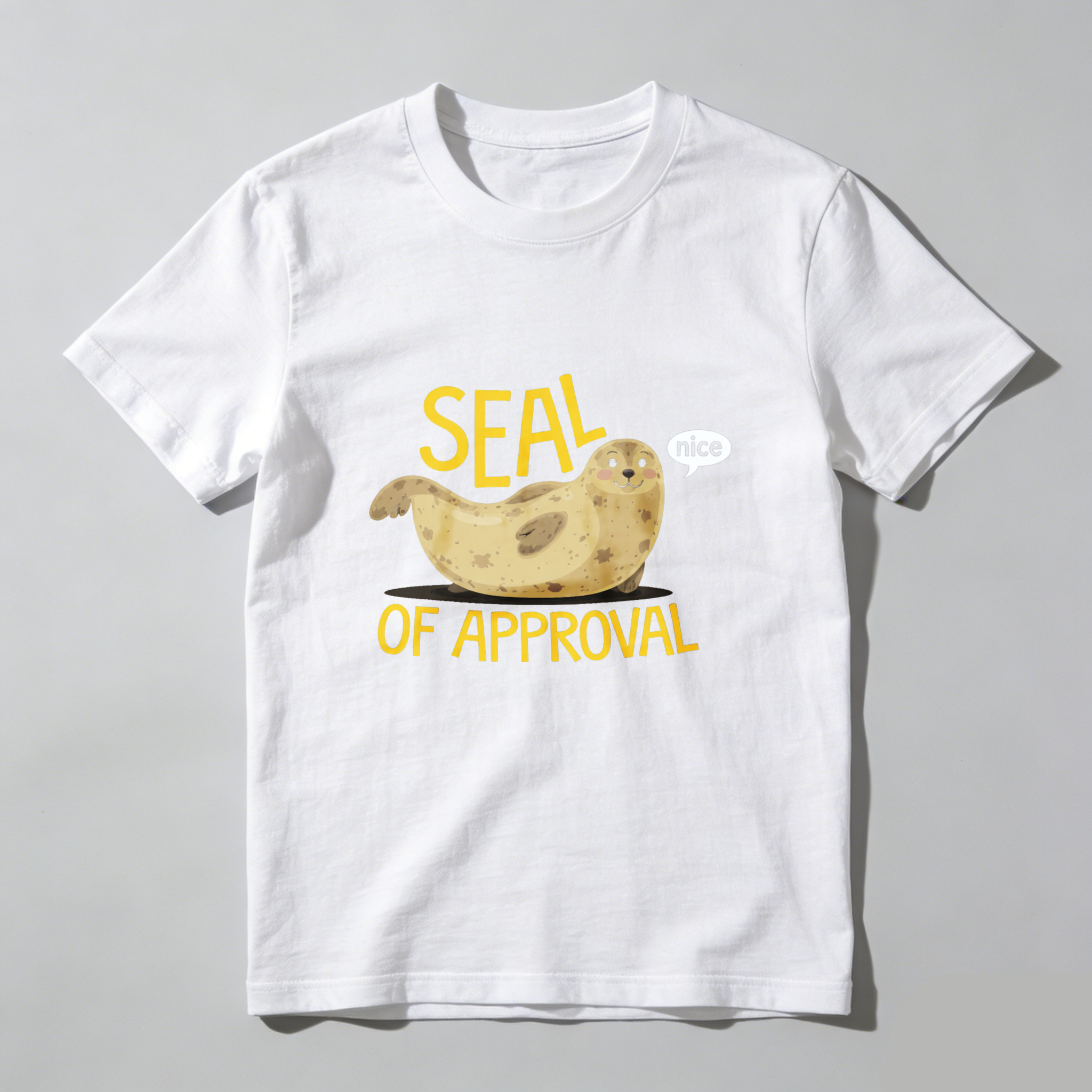 Dorawear™ Seal Of Approval Nice Pure Cotton Short Sleeve T Shirt-Dorawear