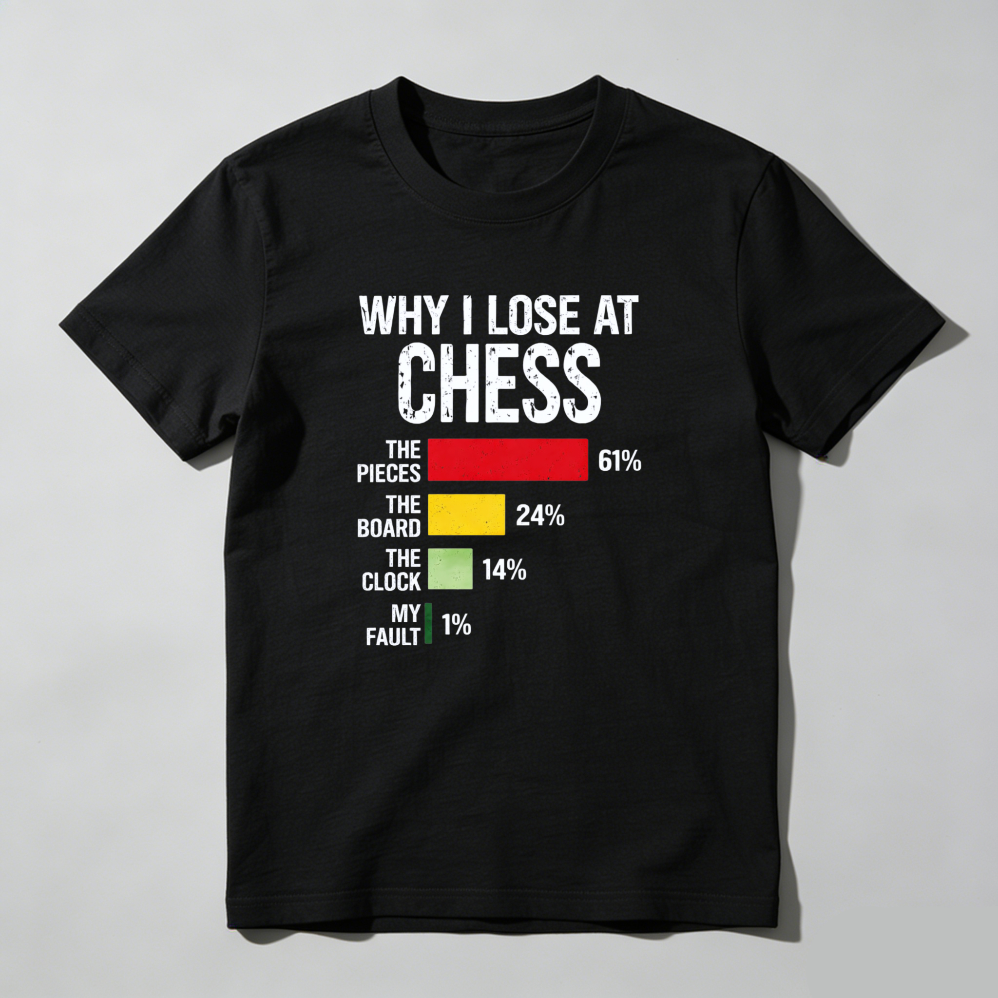 Dorawear Why I Lose At Chess Pure Cotton Short Sleeve T Shirt
