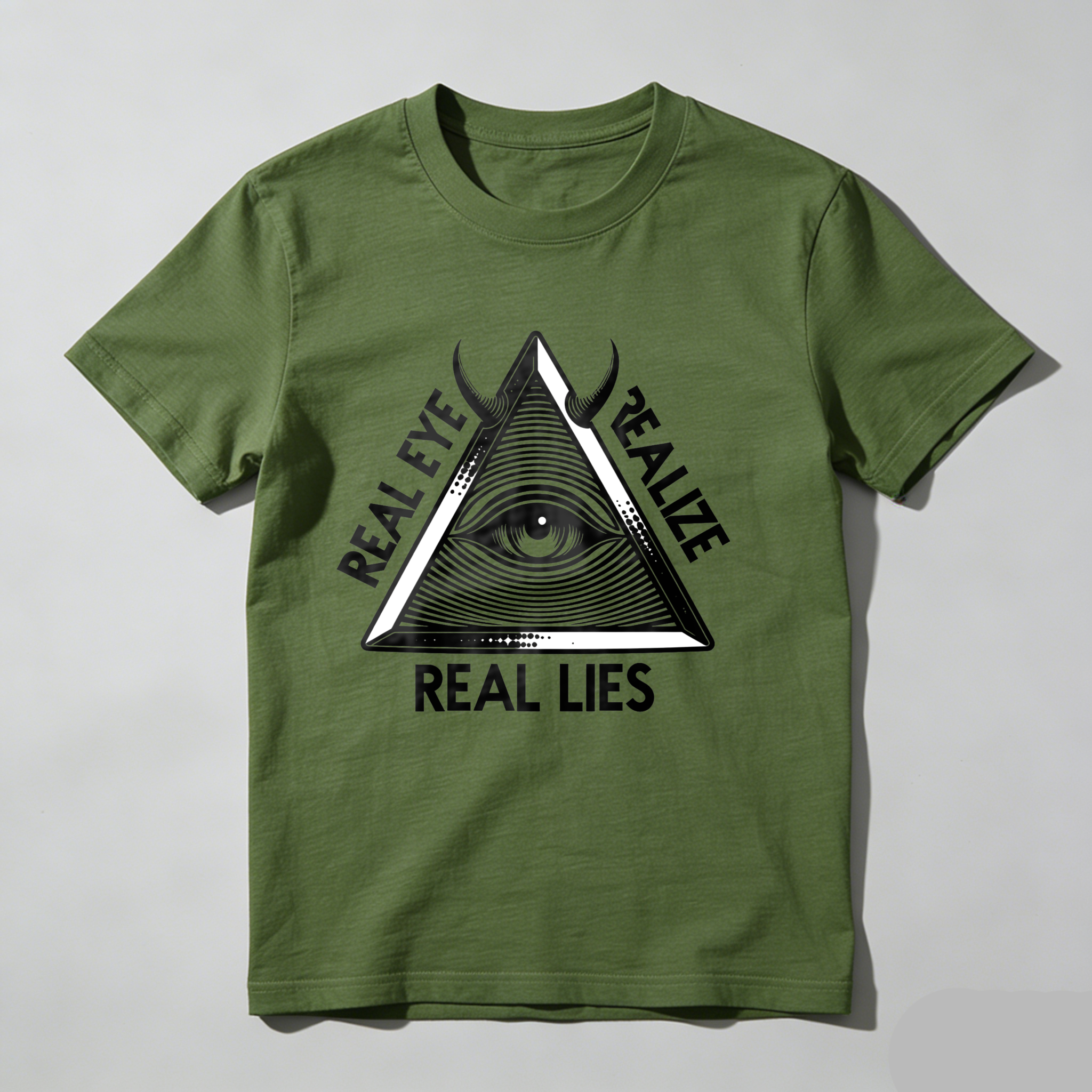 Dorawear™Real Eye Realize Real Lies Pyramid Eye  T Shirt