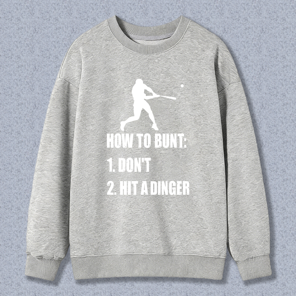 Dorawear™ Baseball Bunt Humor Graphic Unisex Classic Sweatshirt(1)