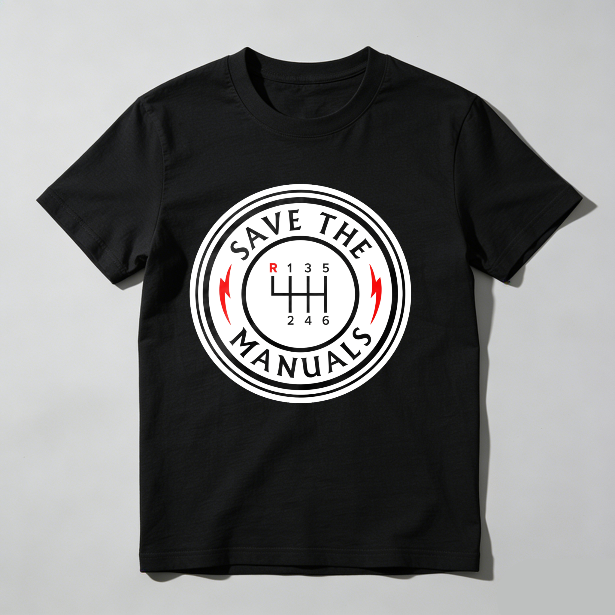 Dorawear™ Save The Manuals Gear Shift Design T Shirt