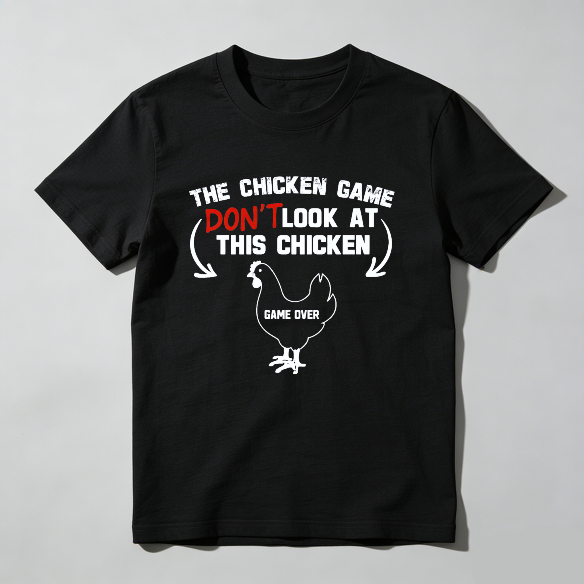 Dorawear™ The Chicken Game Don't Look At This Chickens Pure Cotton Short Sleeve T Shirt-Dorawear