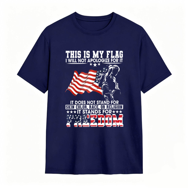 Dorawear™ American Flag Skeleton Freedom Statement Unisex Classic T-shirt