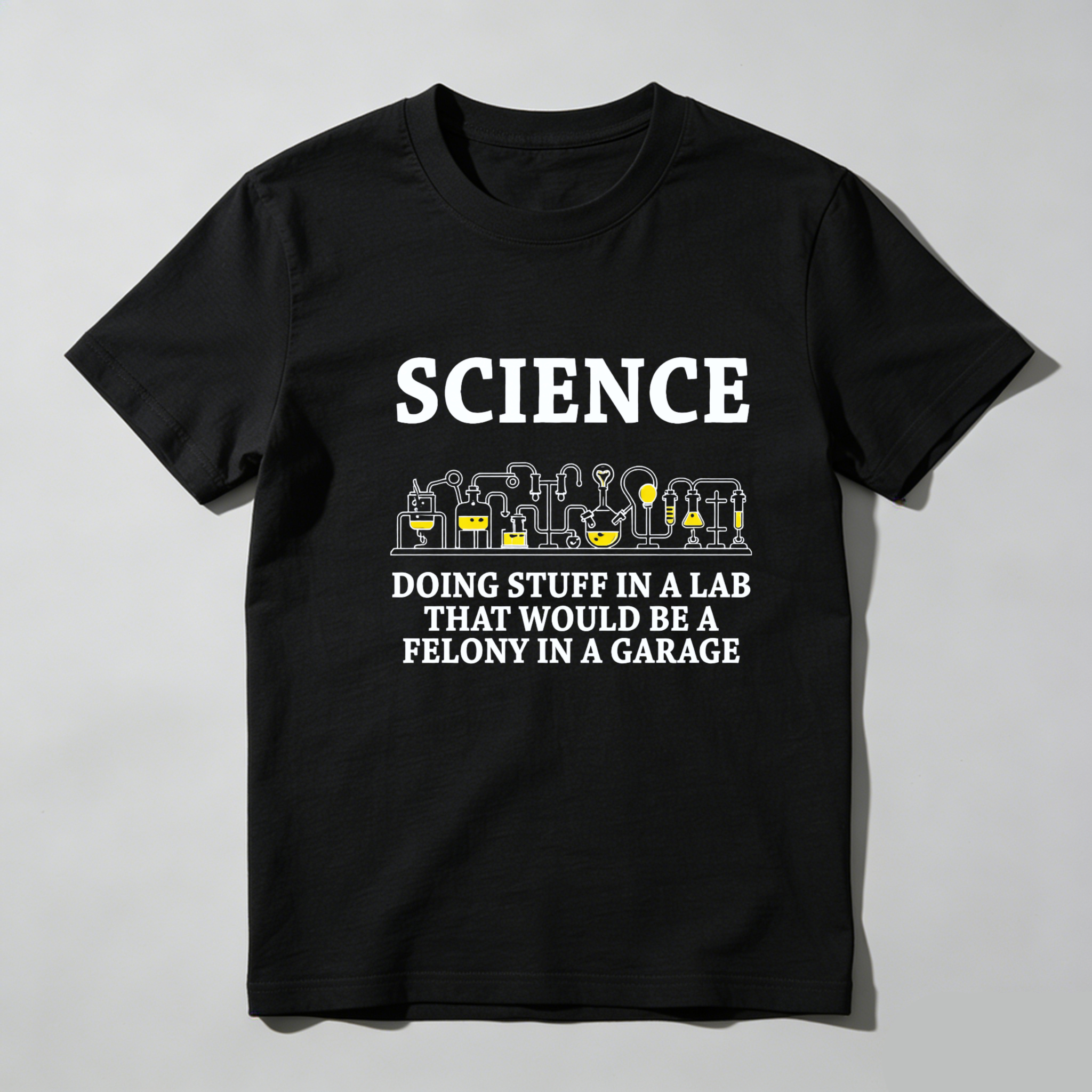 Dorawear™ Science Lab Humor Pure Cotton Short Sleeve T-Shirt-Dorawear