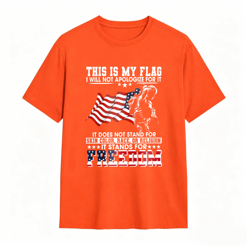 Dorawear™ American Flag Skeleton Freedom Statement Unisex Classic T-shirt