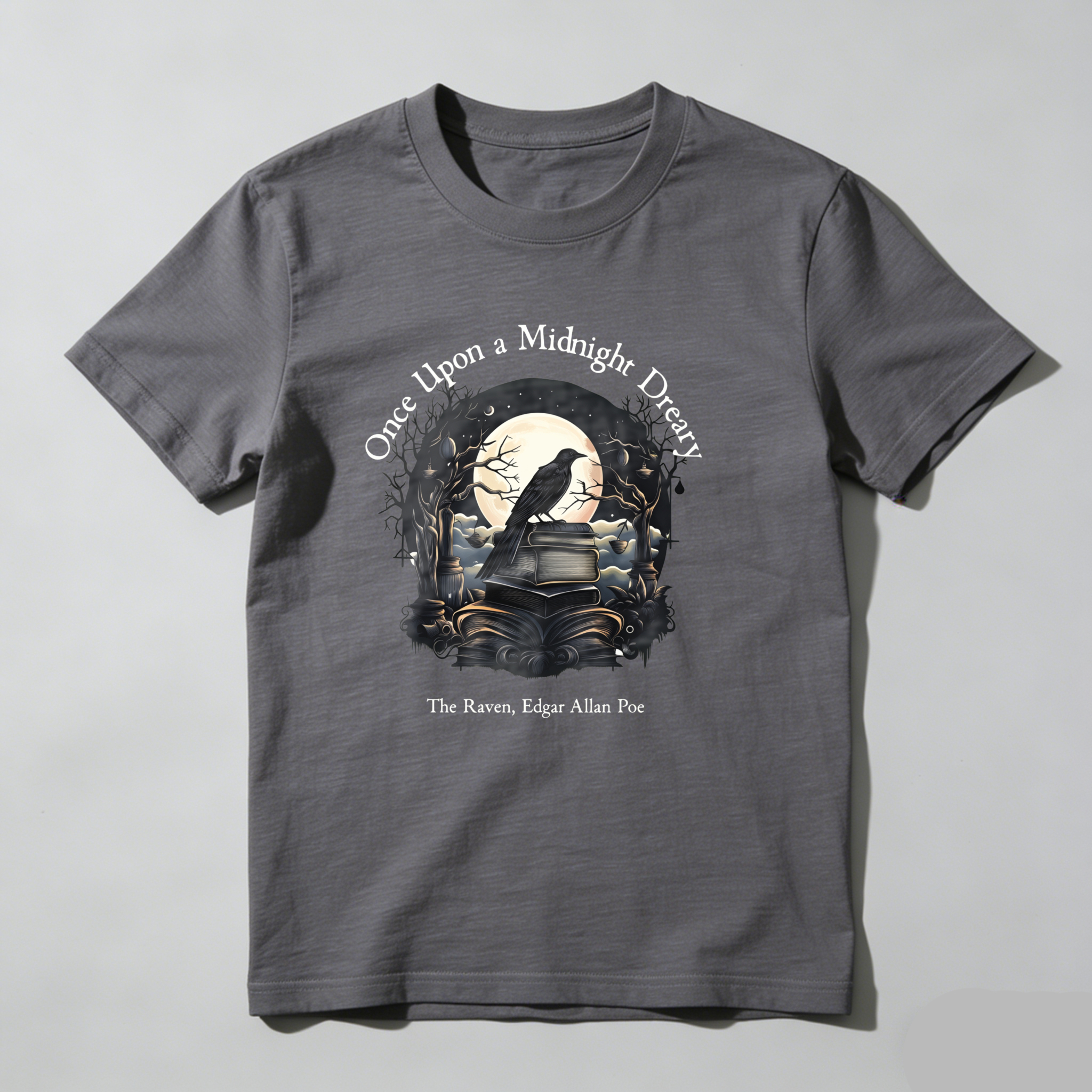 Dorawear™ Once Upon A Midnight Dreary   The Raven Edgar Allan Poe T Shirt