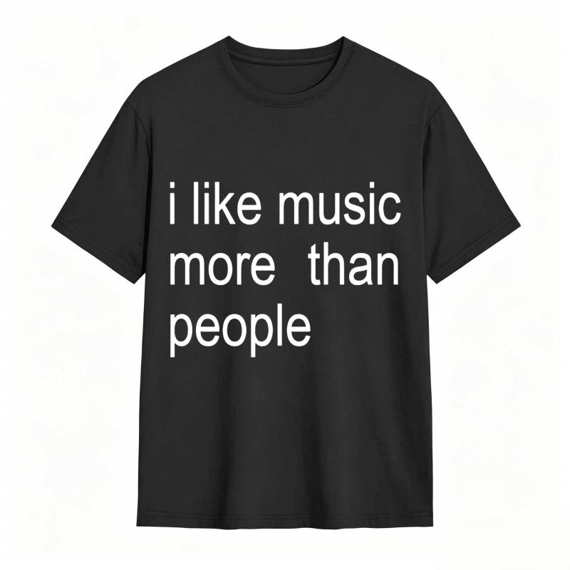 Dorawear™ I Like Music More Than People Unisex Classic T-shirt