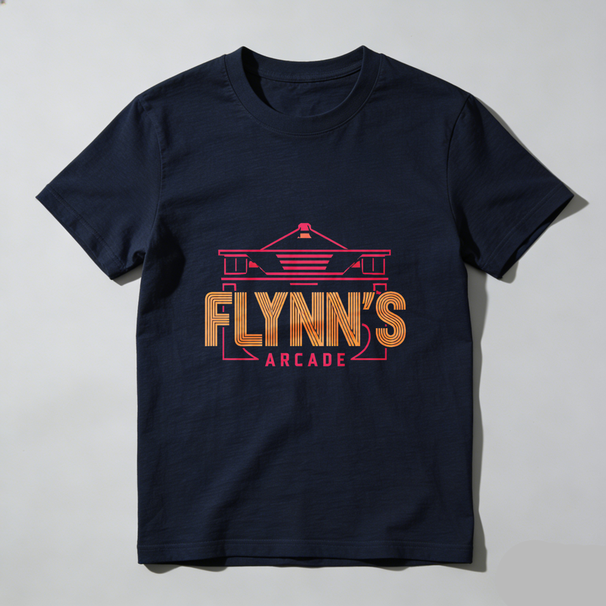 Dorawear™ Flynn's Arcade Neon Logo Pure Cotton Short Sleeve T Shirt-Dorawear