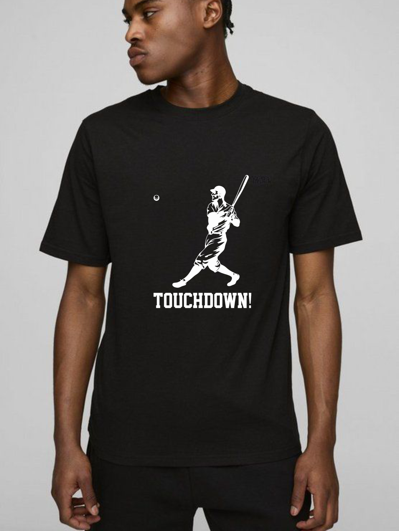 Dorawear™Baseball Bat Swinging Touchdown Tee