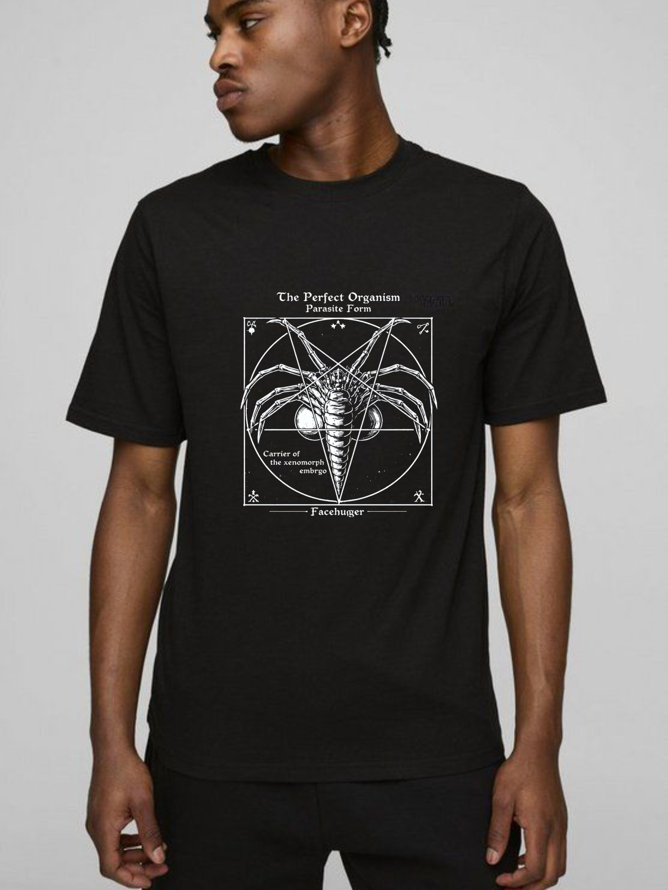 Dorawear™ The Perfect Organism Parasite Form Facehuger Pure Cotton Short Sleeve T Shirt-Dorawear