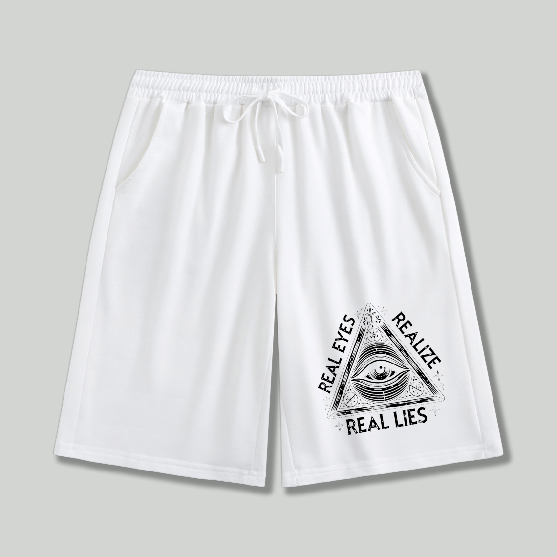 Dorawear™ All Seeing Eye Real Eyes Realize Real Lies Shorts-Dorawear