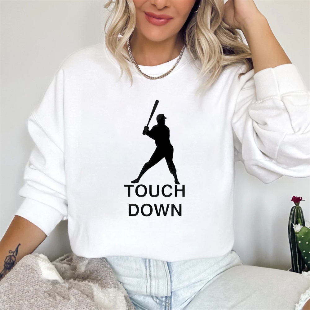 Dorawear™ Baseball Player Silhouette Touch Down Unisex Classic Sweatshirt(1)