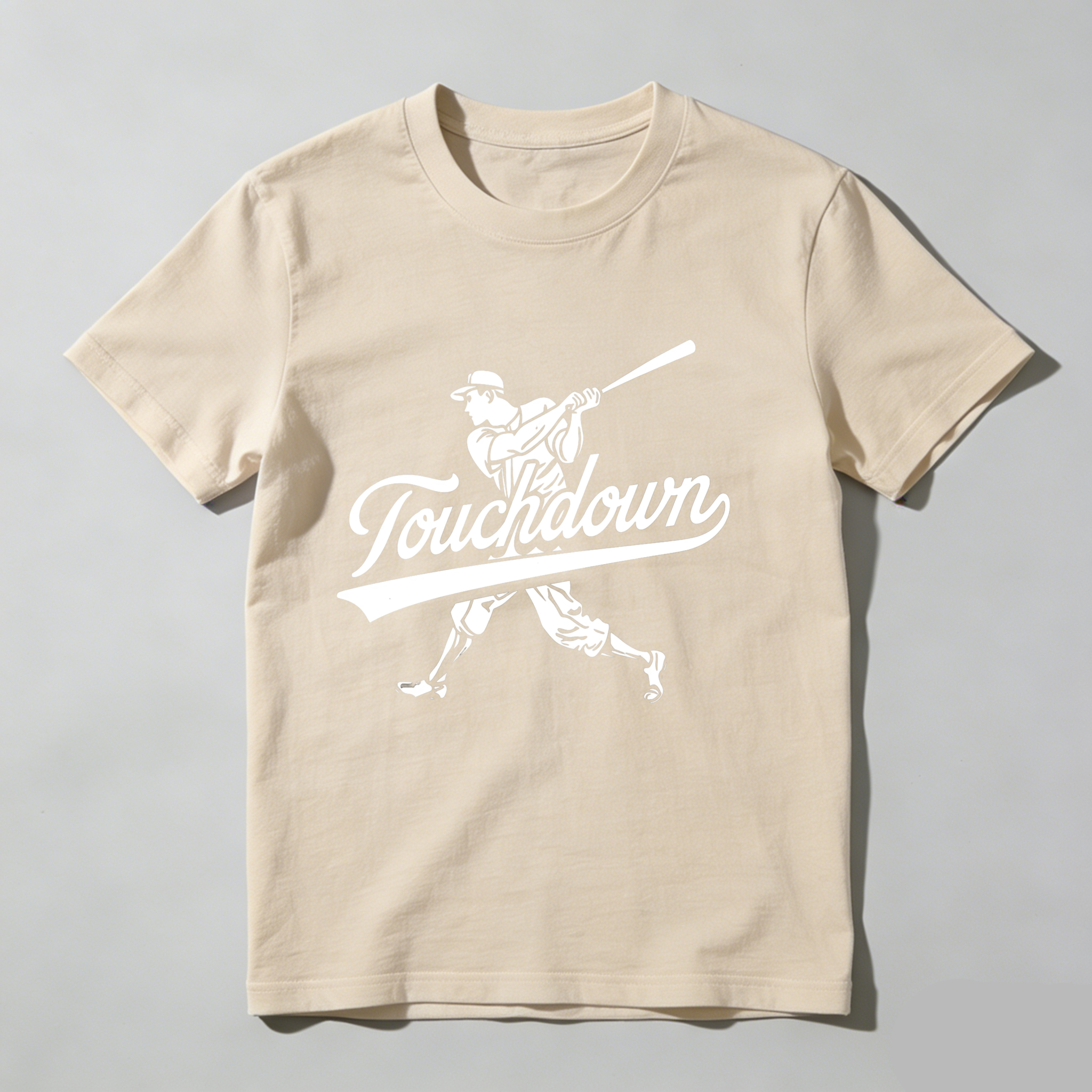 Dorawear™ Touchdown Baseball Player Swing Design  T Shirt