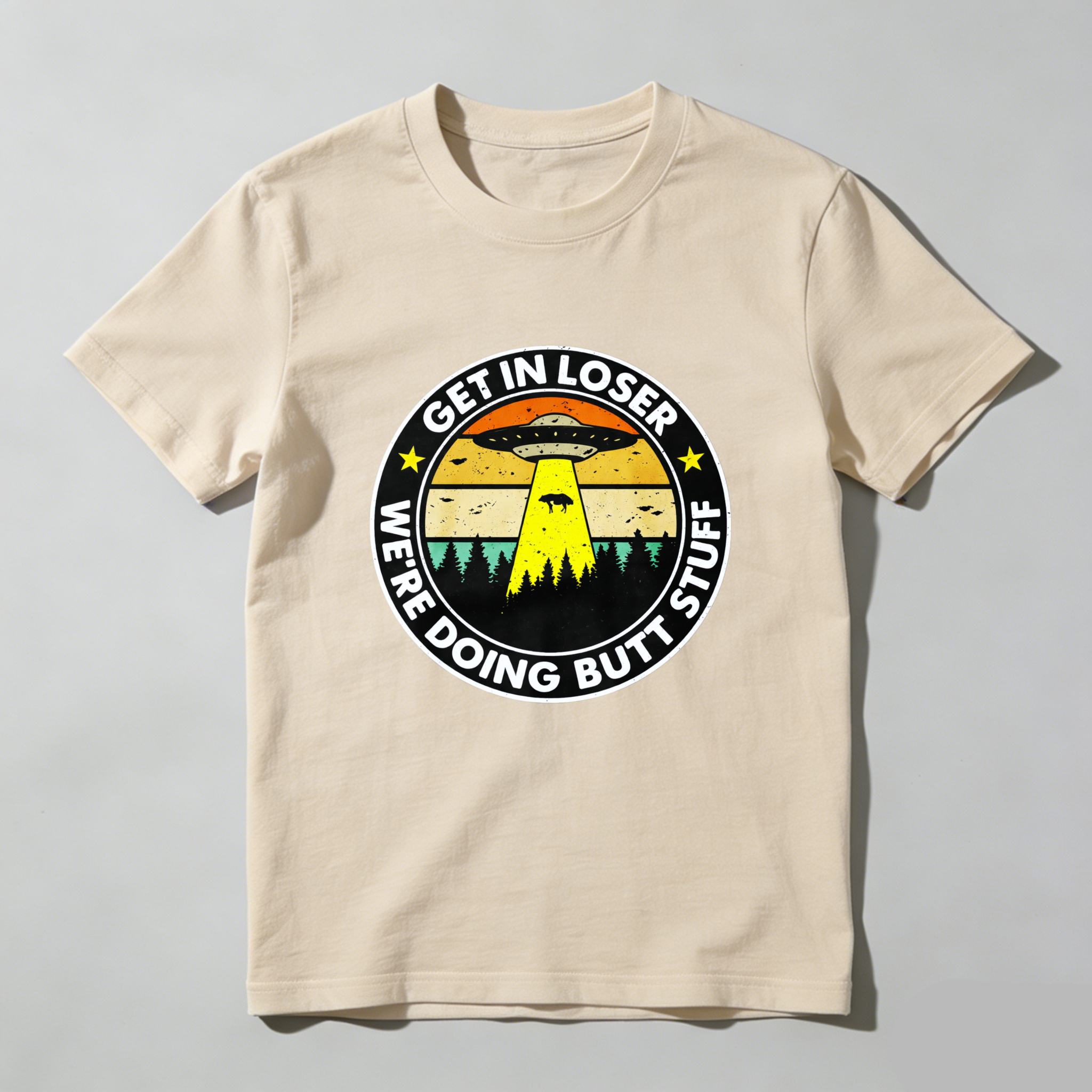 Dorawear™ Get In Loser We Re Doing Butt Stuff Pure Cotton Short Sleeve T Shirt-Dorawear
