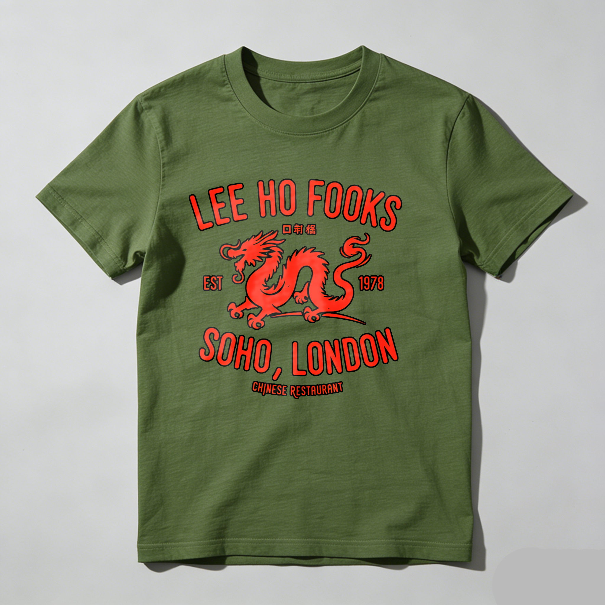 Dorawear™ Lee Ho Fooks Dragon Soho London Restaurant T Shirt