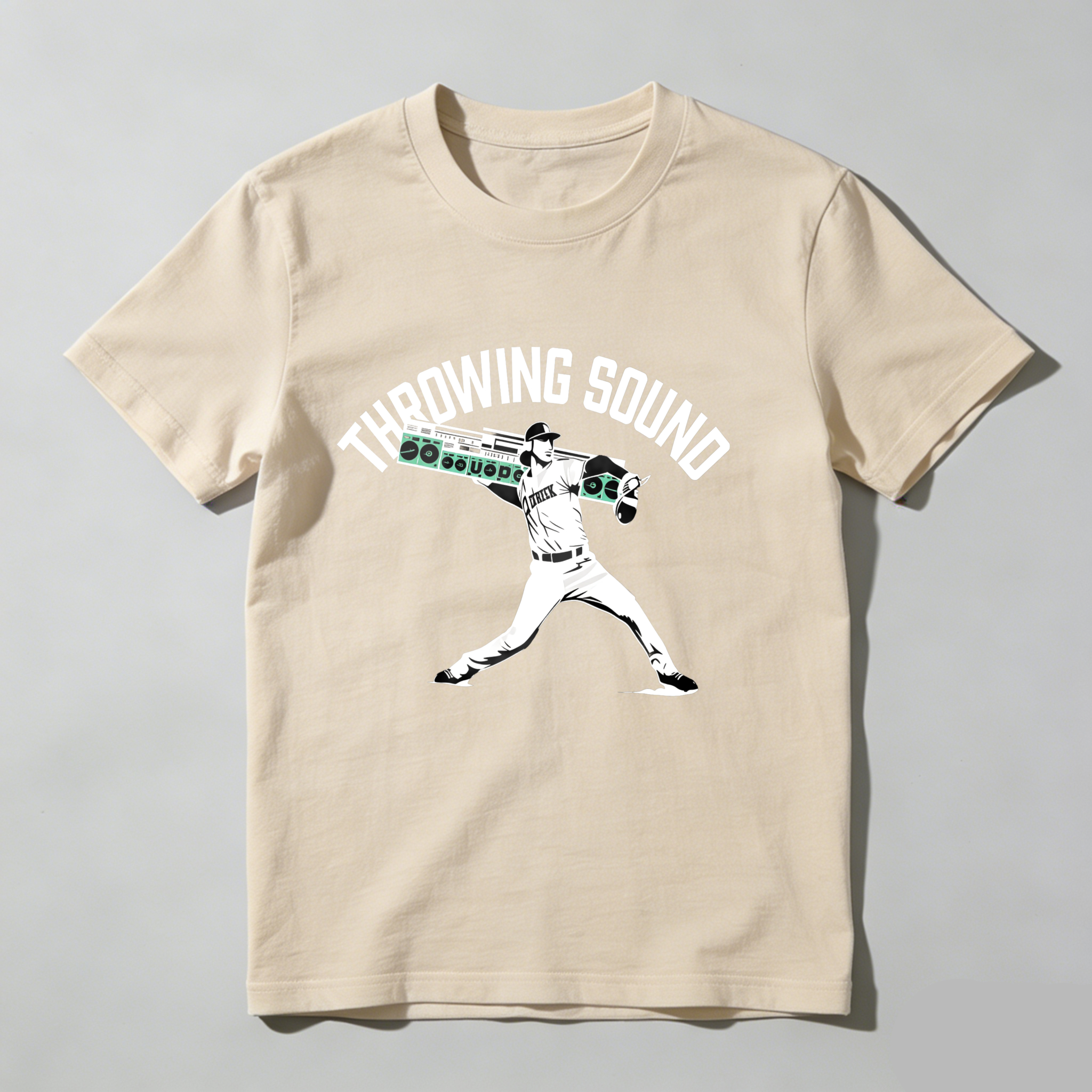 Dorawear™ Throwing Sound Baseball Player Pitching Pose  T Shirt