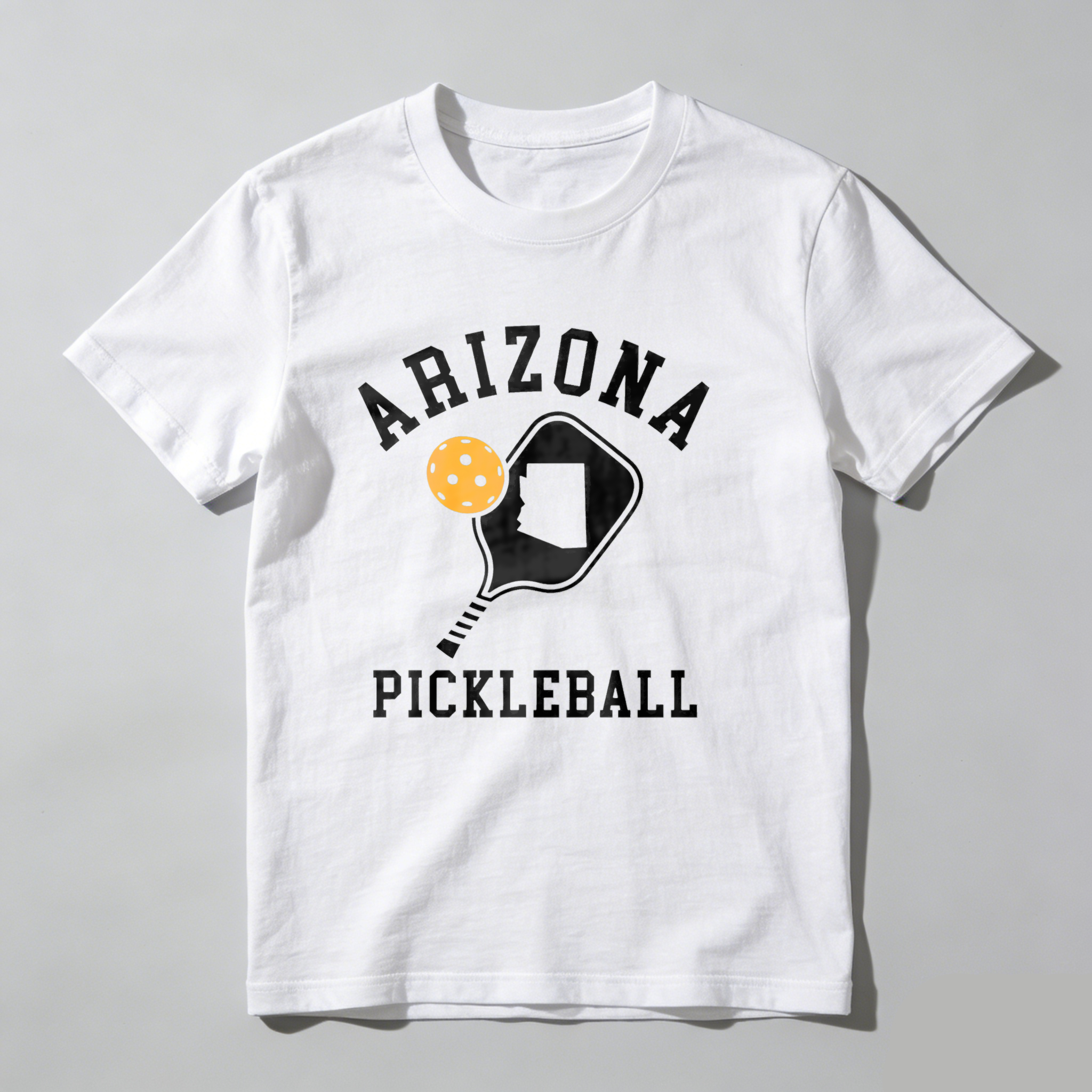 Dorawear™Arizona Pickleball Paddle And Ball Design T Shirt