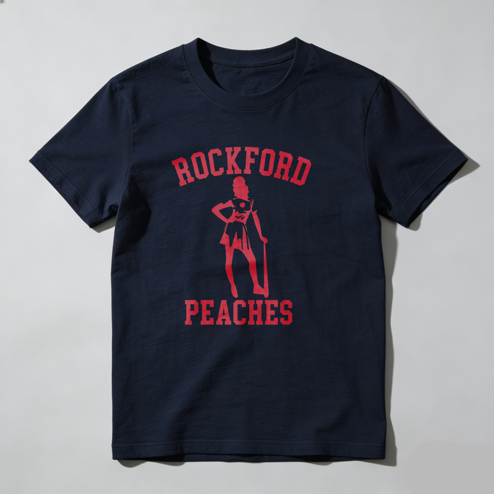 Dorawear™Rockford Peaches Baseball Team Logo T Shirt