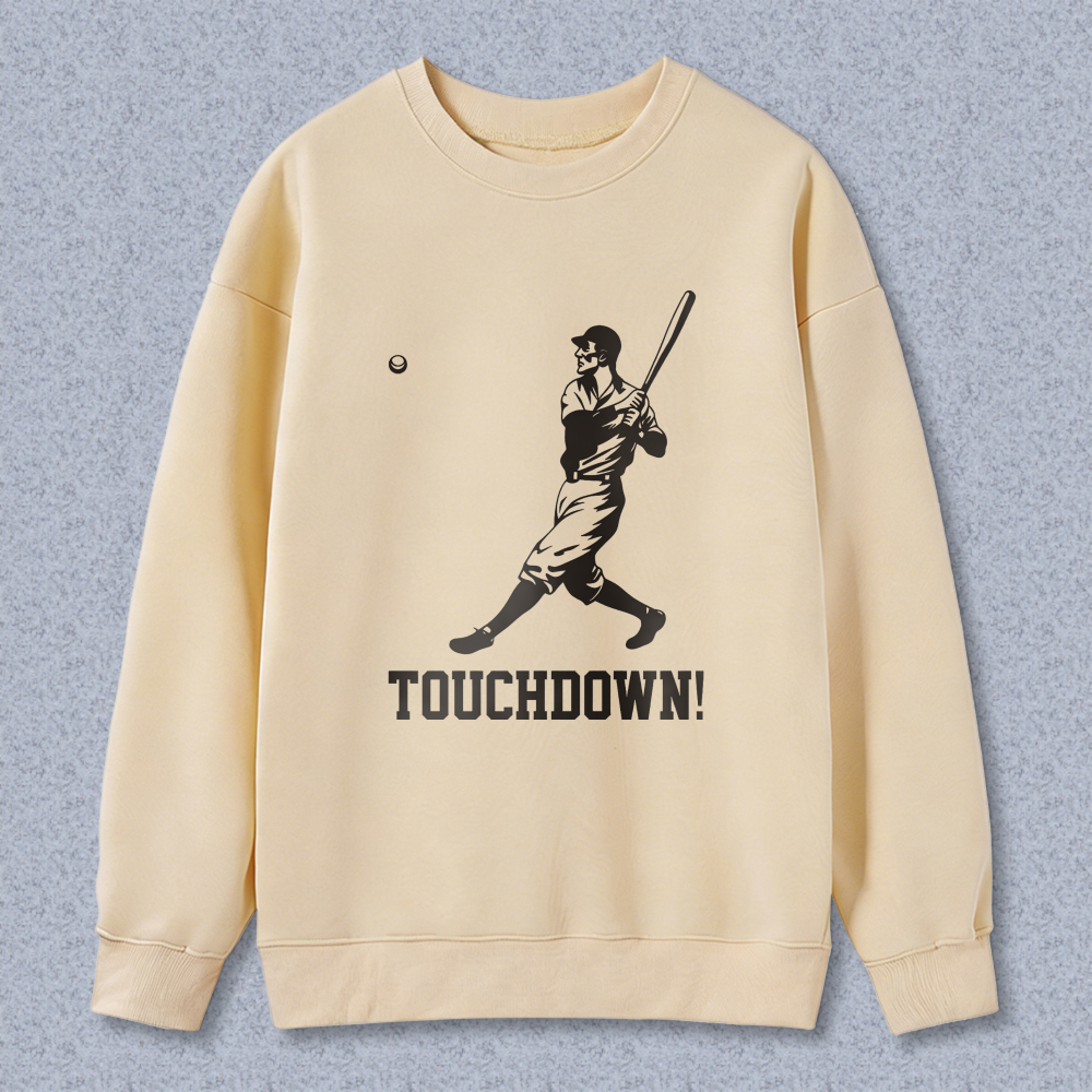 Dorawear™ Baseball Player With Bat And Ball Touchdown Unisex Classic Sweatshirt