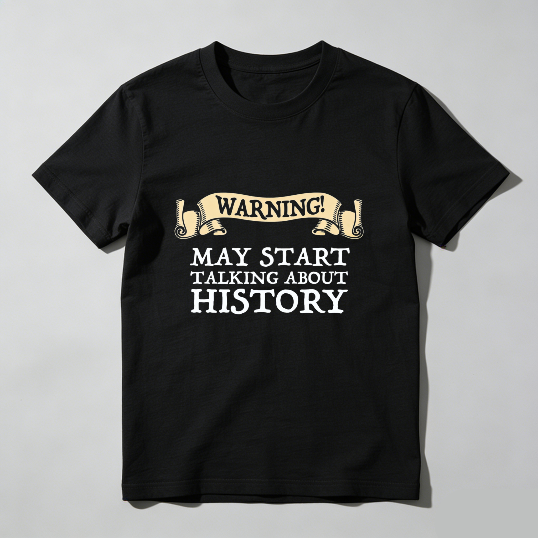 Dorawear Warning May Start Talking About History Pure Cotton Short Sleeve T Shirt